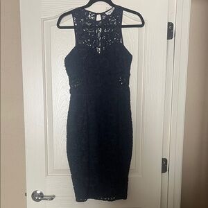 Likely Navy Lace Midi Dress
